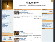 Tablet Screenshot of hlavolamy.sk